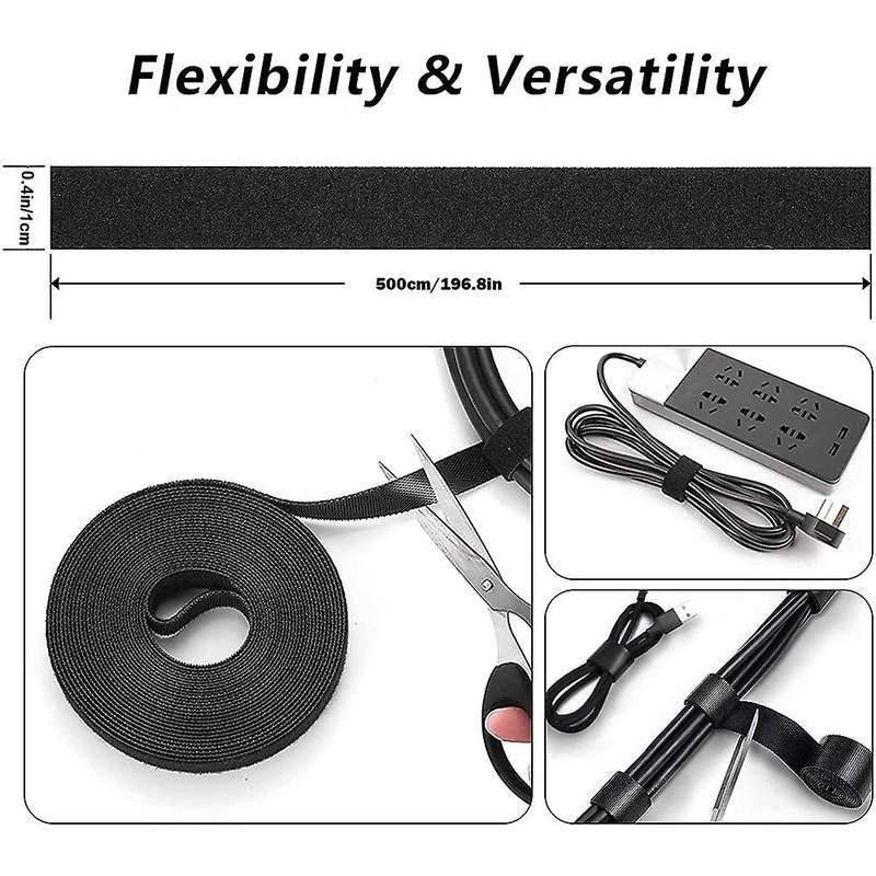 Cable Management Kit, Sleeve,self Adhesive Base,large Cable Clips