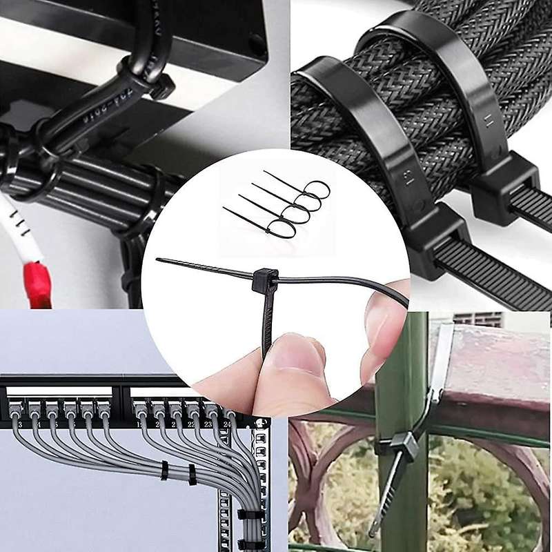 Cable Management Kit, Sleeve,self Adhesive Base,large Cable Clips