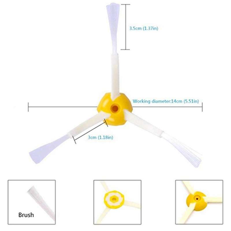 Filter Roller Side Brush for Irobot Roomba 800 900 Series 860 865 870