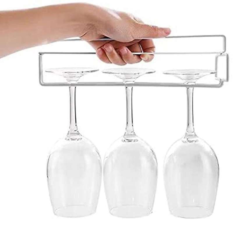 Wine Glass Holder - Under Cabinet, Double Row Stemware Racks