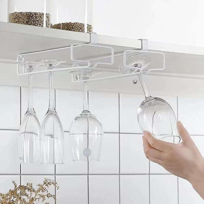 Wine Glass Holder - Under Cabinet, Double Row Stemware Racks