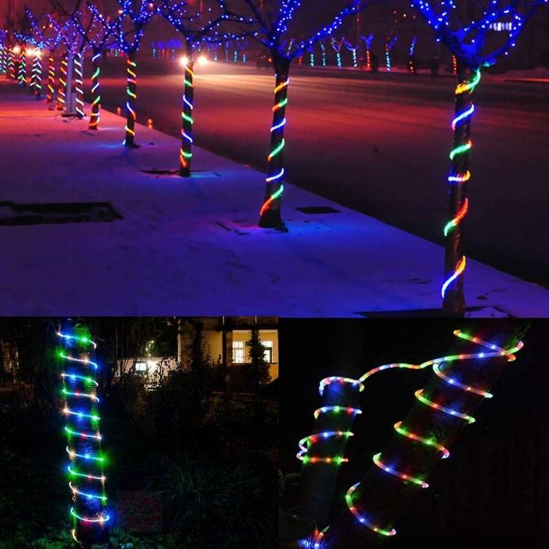 Waterproof Rope Lights Outdoor, Multi Colored Indoor String Lights