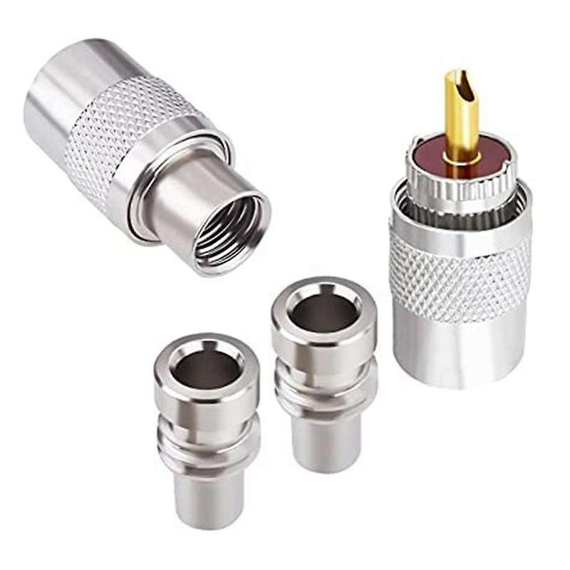 Pl-259 Coaxial Connectors Uhf Male Solder Connector Plug