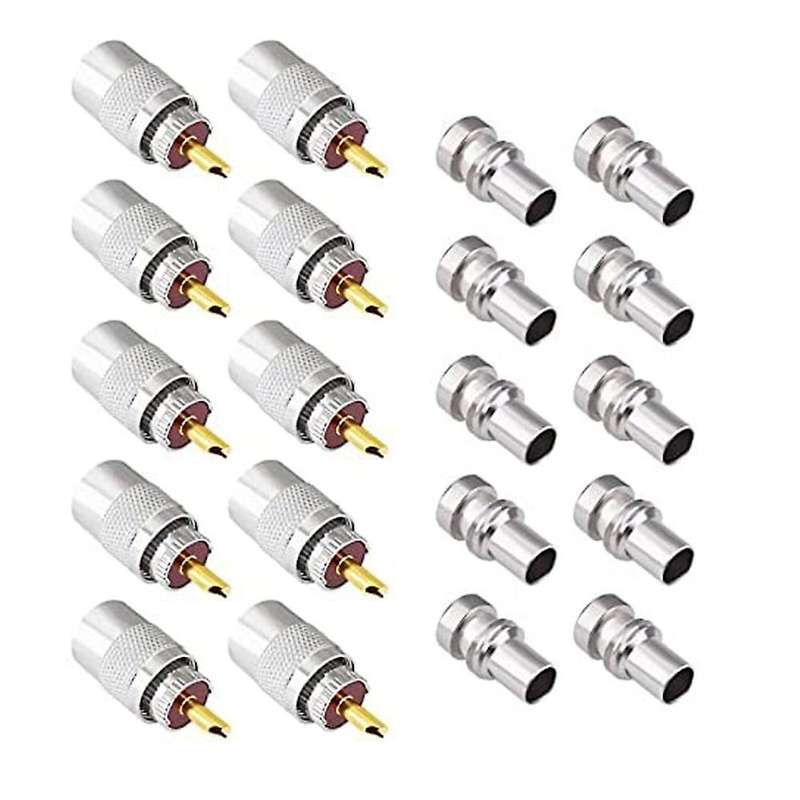 Pl-259 Coaxial Connectors Uhf Male Solder Connector Plug