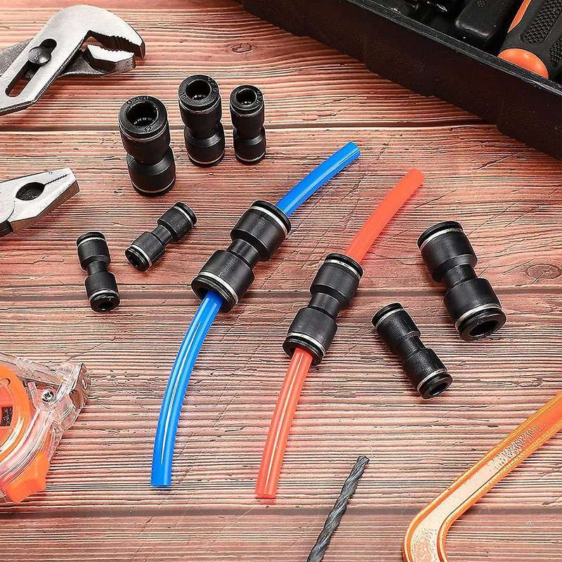 40 Pcs Push to Connect Fittings Kit Quick Release (1/4 5/16 3/8 1/2)