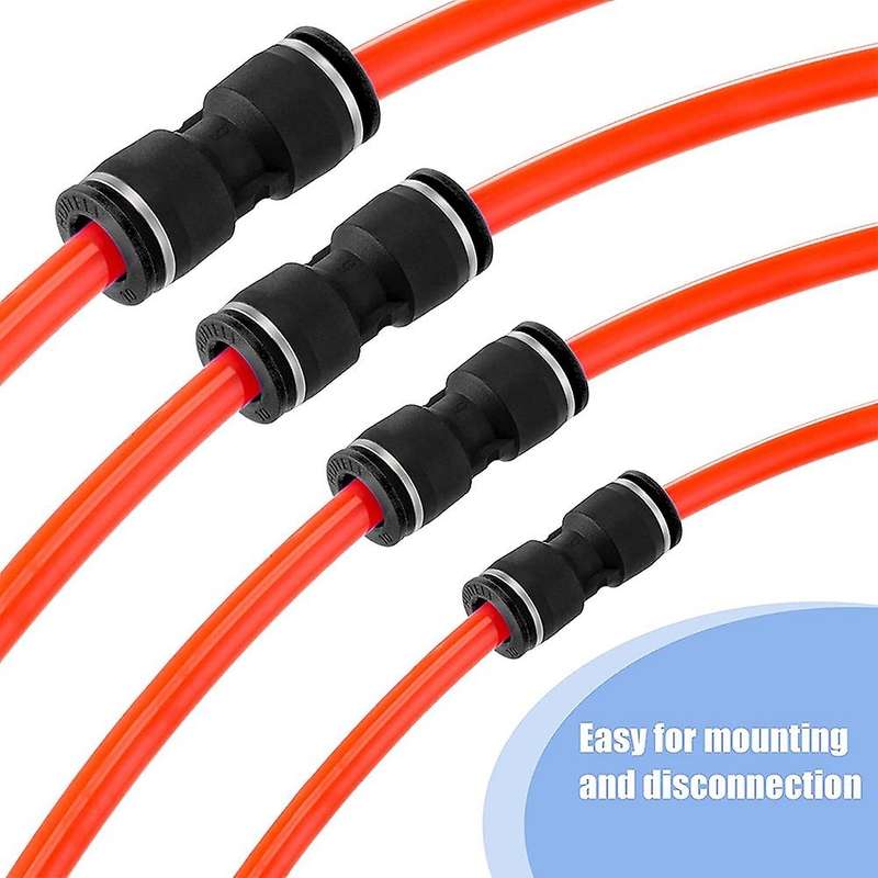 40 Pcs Push to Connect Fittings Kit Quick Release (1/4 5/16 3/8 1/2)