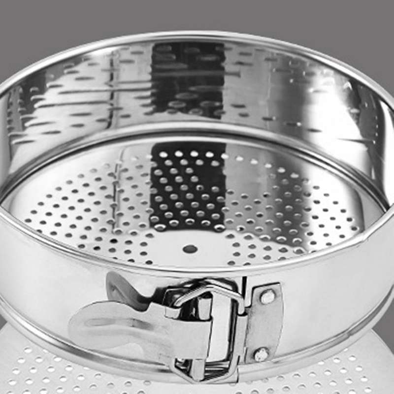 3-in-1 Cake Mold Steel Flour Sieve Steamer Cake Mold Baking Tool D