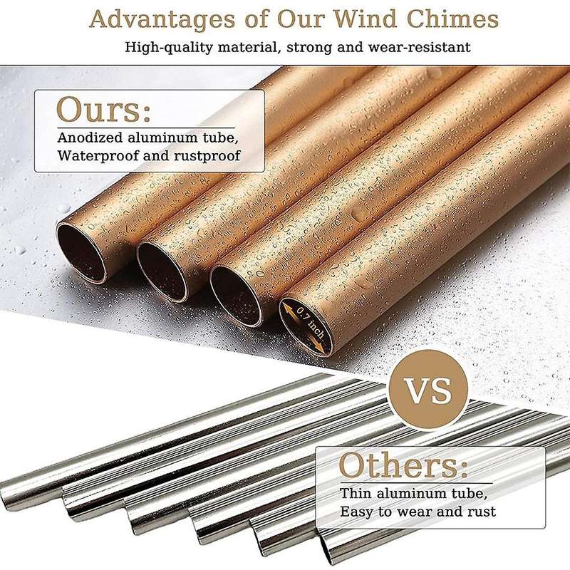 Wind Chimes for Outside, 30inch Wooden Sympathy Wind Chimes Memorial