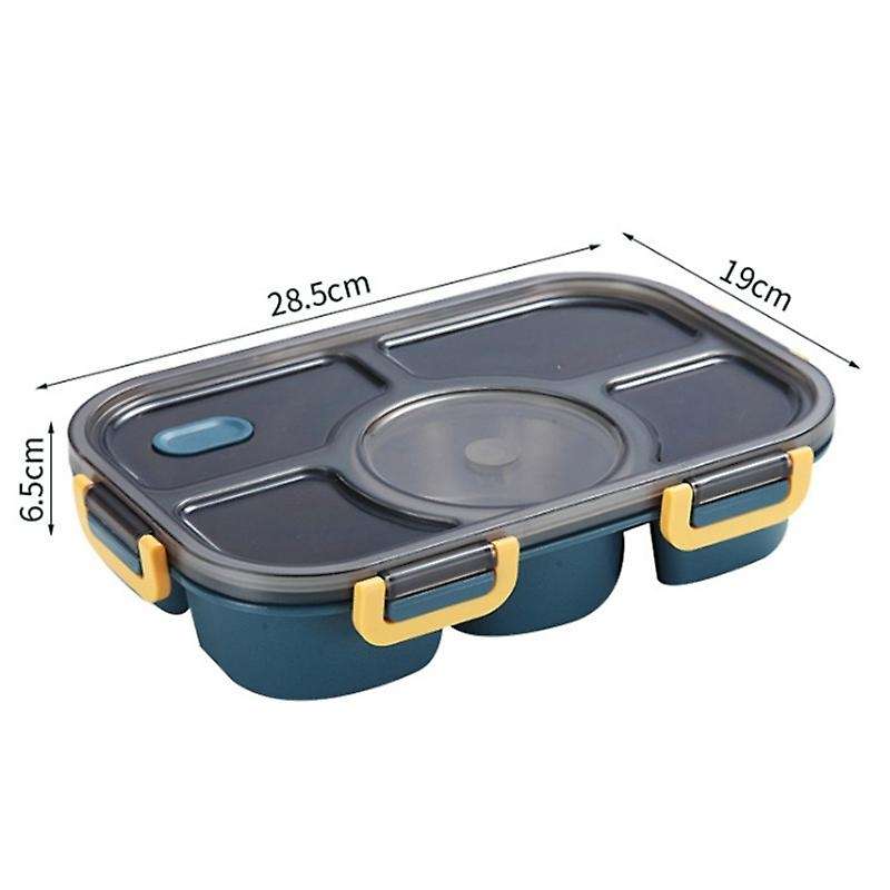 Bento Box Food Container Storage Lunch Box for Kids with Soup Cup C