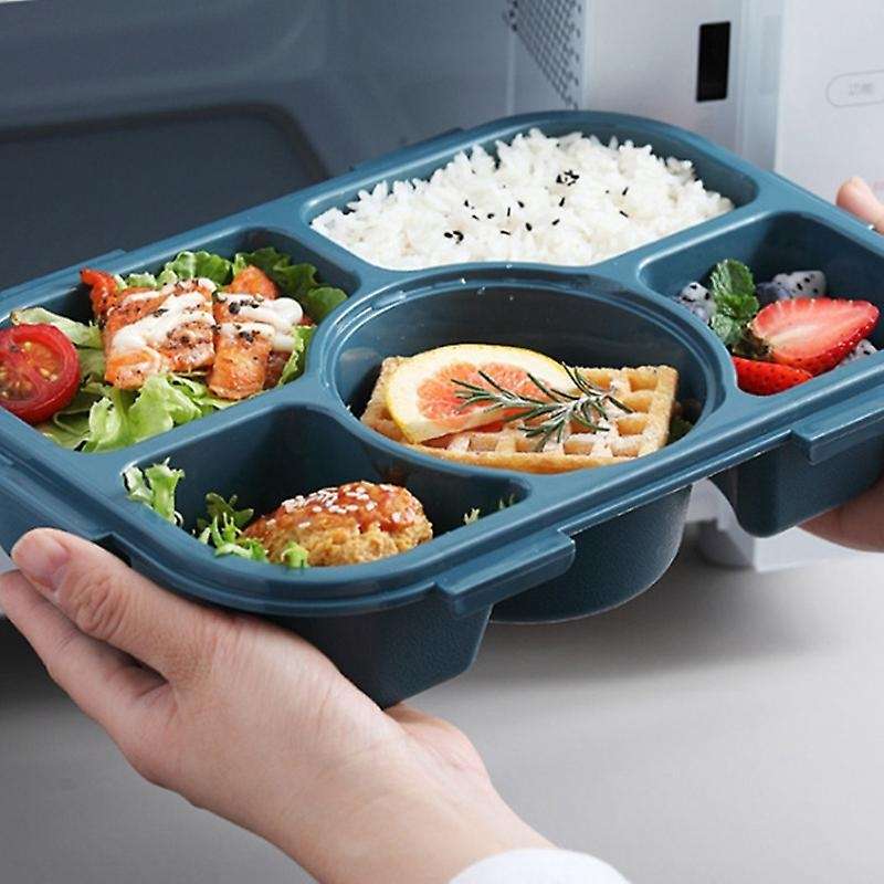 Bento Box Food Container Storage Lunch Box for Kids with Soup Cup C