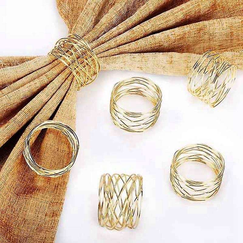 12pcs Hotel Napkin Ring for Wedding Birthday Easter Thanksgiving