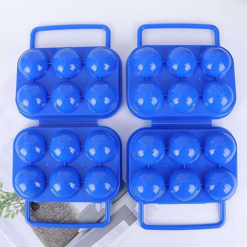 4pcs Portable Egg Holder Carrier  Camping Carrier Folding Egg