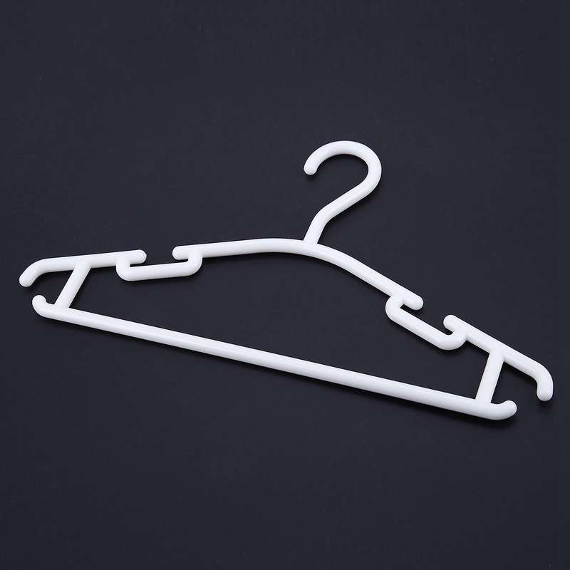 White - Pack Of 20 Pieces Hanger Non-slip Pp Hangers 27 X 15 Cm