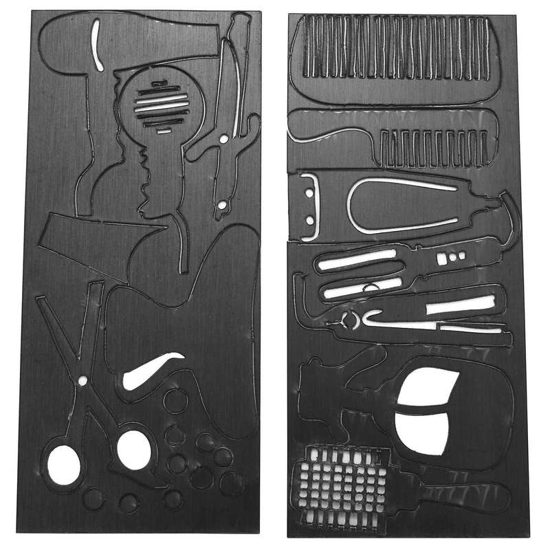Diy Barber Shop Giant Wall Clock with Mirror Effect Wall Art(black)