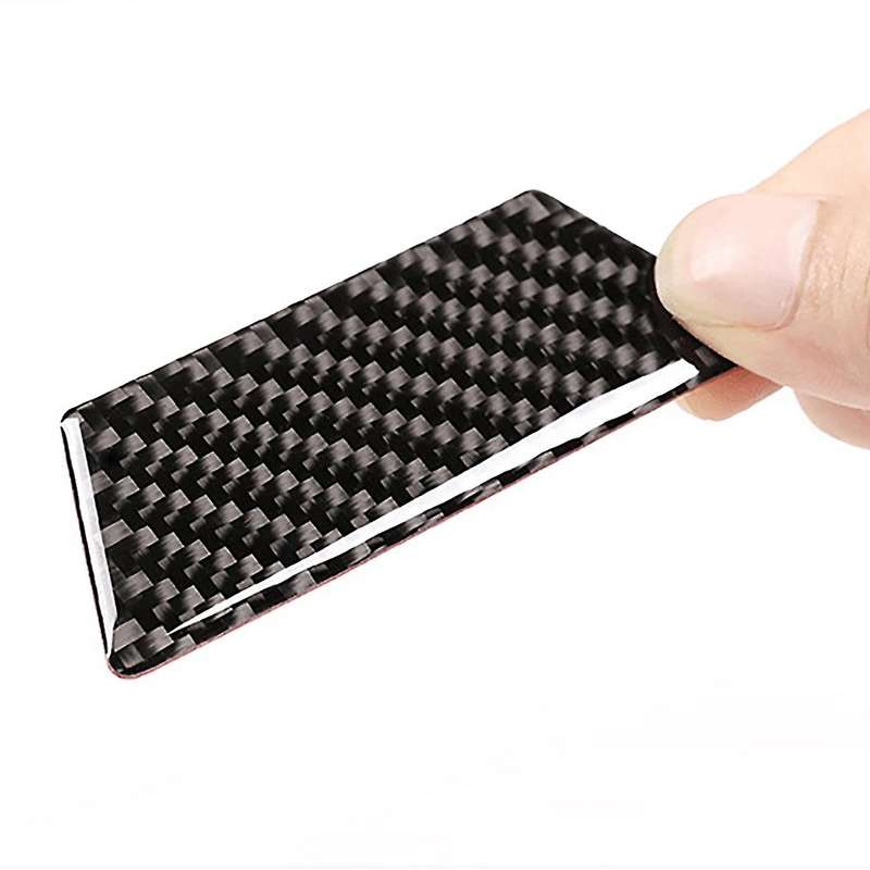Soft Carbon Fiber Inner Door Bowl Sticker Cover for Touareg 2011-2018