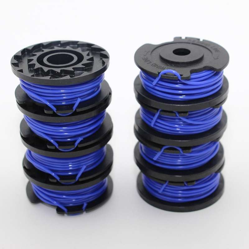 8pcs Single Line Trimmer Grass Mower Trimmer Replacement Spool Line