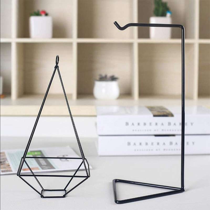 1pc Air Plant Terrarium, Modern Style Plant Table Four Side Bracket