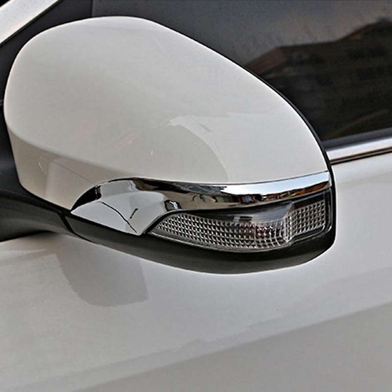 Abs Chrome Side Turn Signal Mirror Covers Rearview Cover Trim