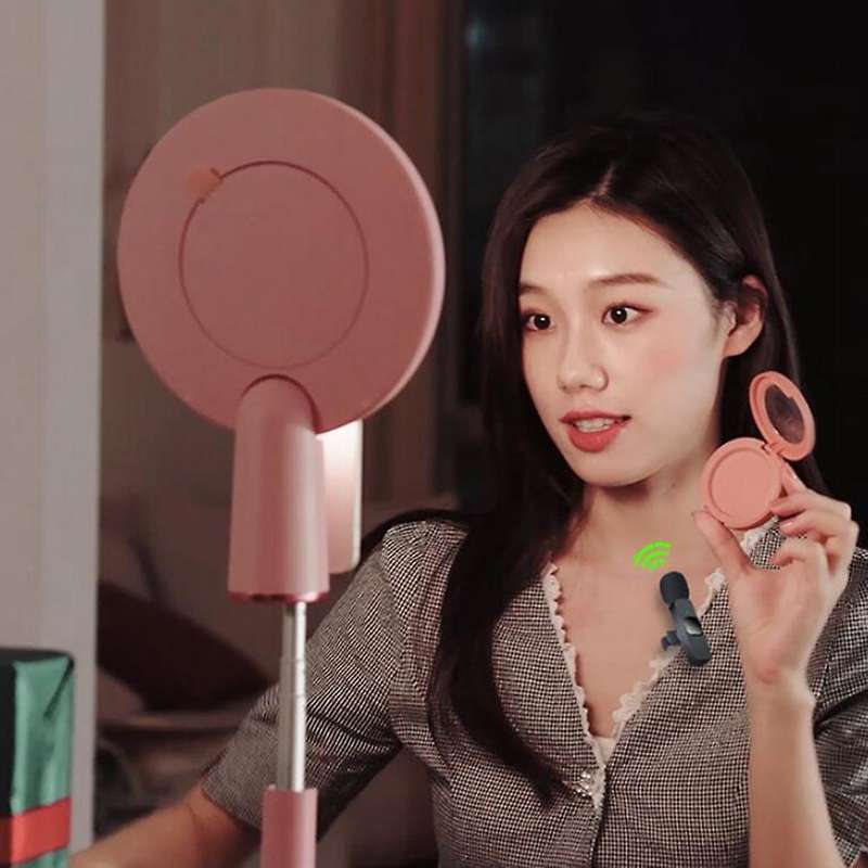 Wireless Lapel Clip-on Microphone, for Vlogger Lecture Office