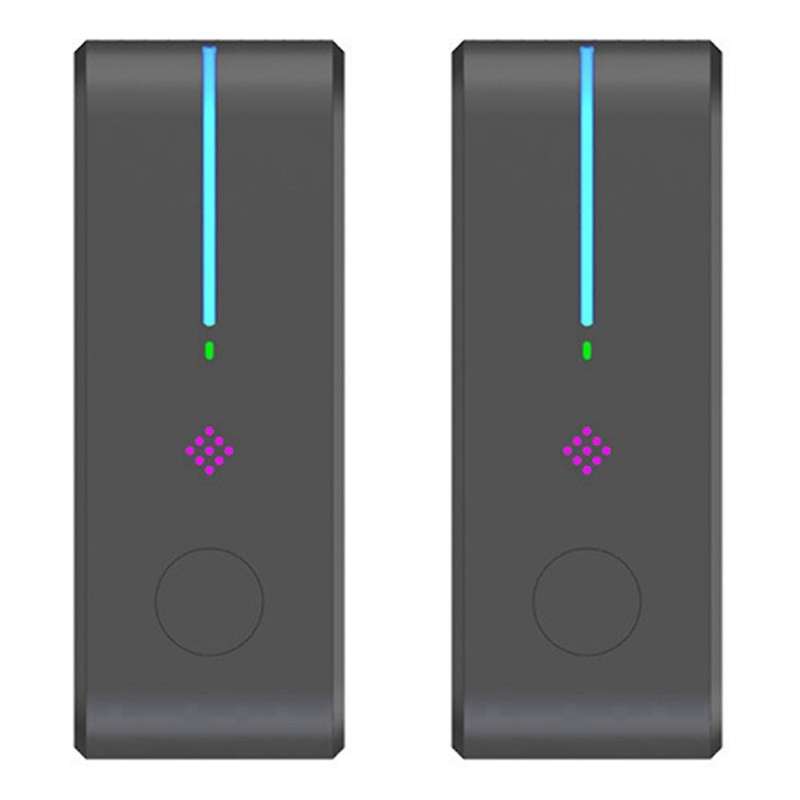 2pcs Air Purifier for Home Cleaner Mini Air Ionizer,black Eu Plug