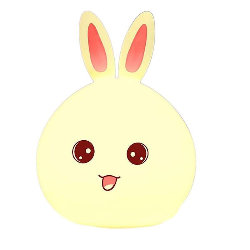 Cute Night Light for Kids Room Rabbit Led Baby Children Gift Pink
