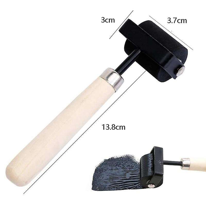 1.5 Inch and 3 Inch Hard Rubber Roller Heavy Steel Frame Craft Tools