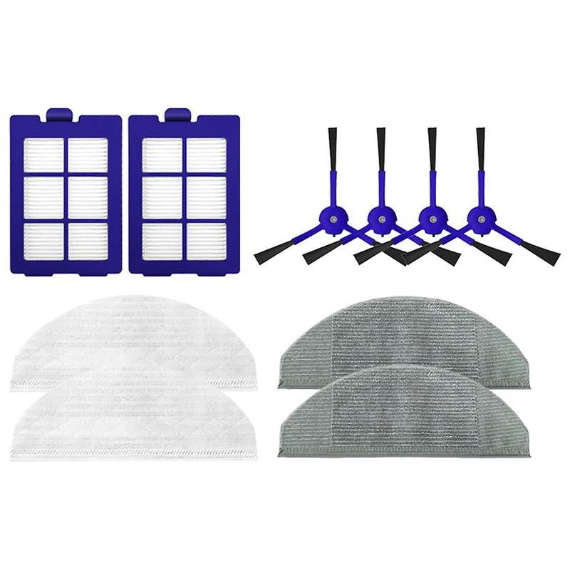 Vacuum Cleaner Side Brush Mop Cloths Rag Hepa Filter