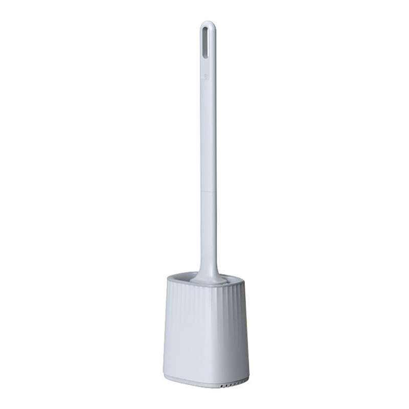 Toilet Brush with Quick Drying Brush Holder (grey)