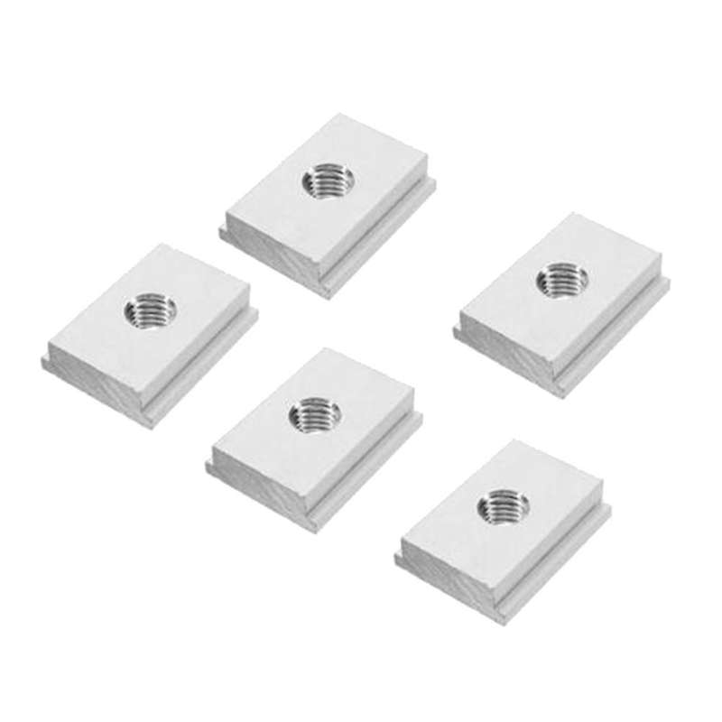 10pcs M6 T-slot Nut T-track Sliding Nut for Woodworking Slot Fastener