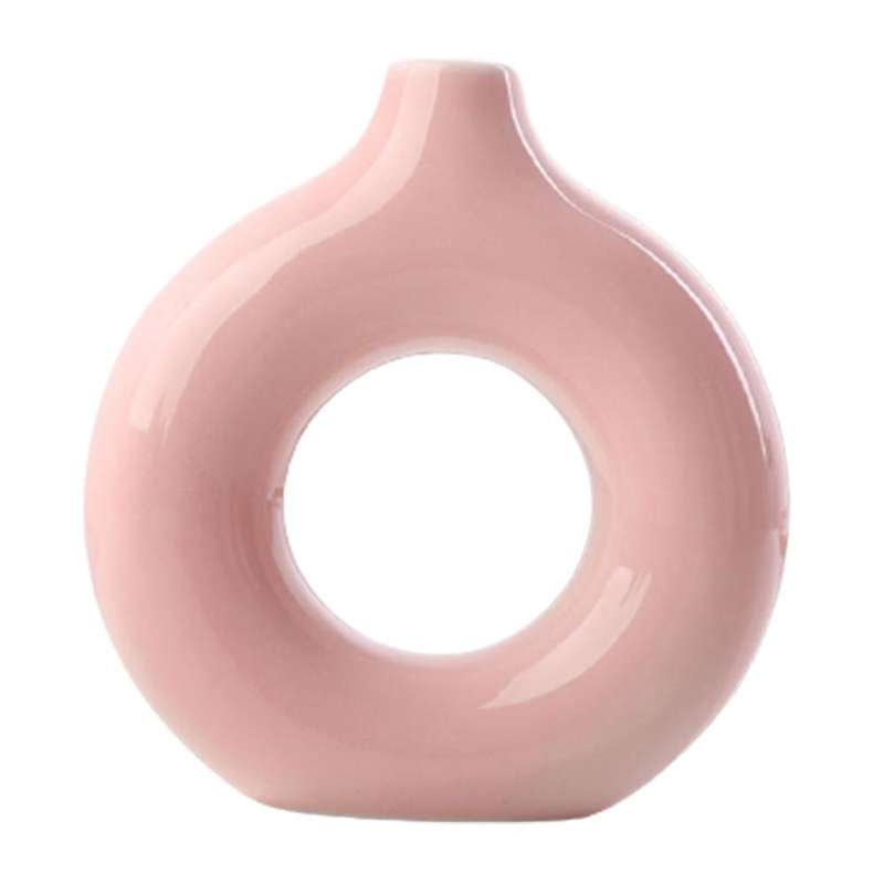 Ceramic Vase Flower Round Flower Vase for Home Decor Art Vases S