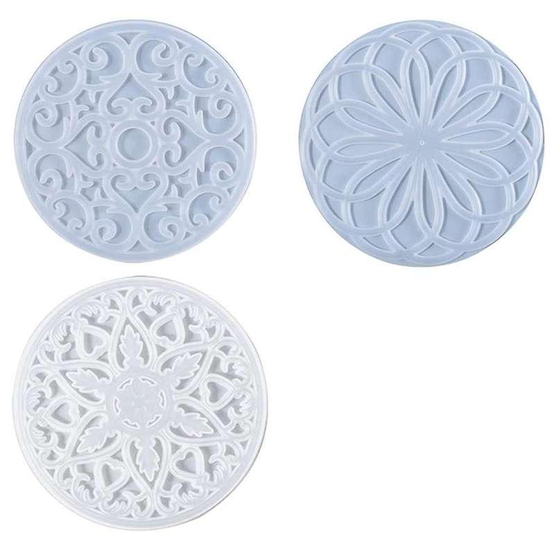 Coaster Molds,silicone Molds for Casting,mandala Coaster Resin