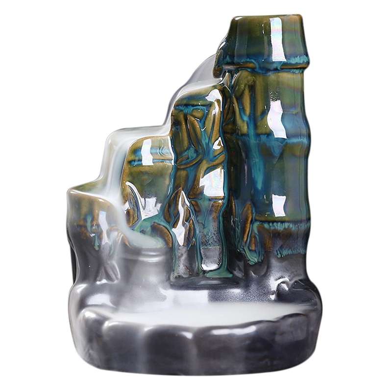 Ceramic Incense Burners Backflow Incense Burner Home Decor Blue