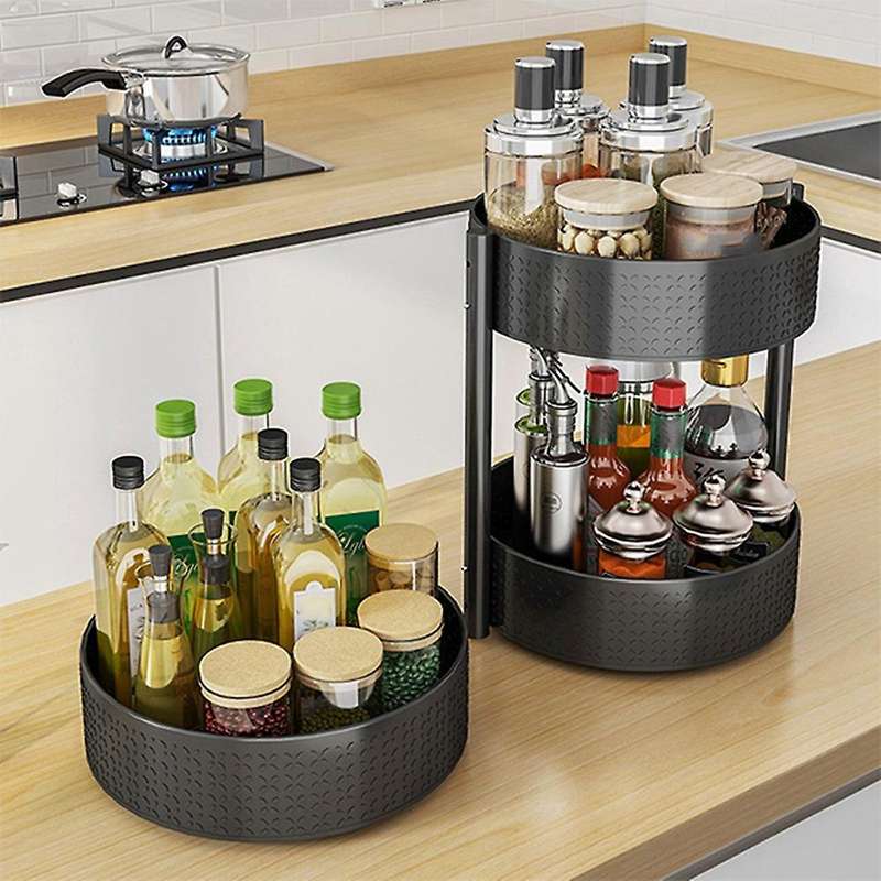 Rotating Spice Rack, Kitchen Storage Rack, Spice Storage Rack(single)