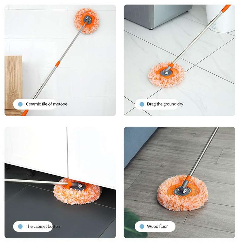 Microfiber Mop with Retractable Long Handle Clean Complete Set B