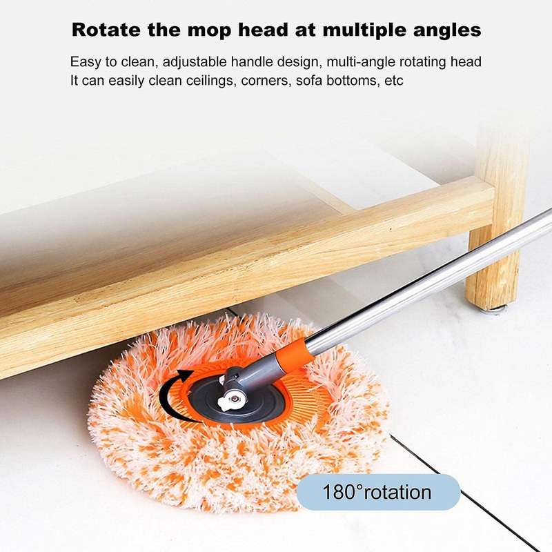 Microfiber Mop with Retractable Long Handle Clean Complete Set B