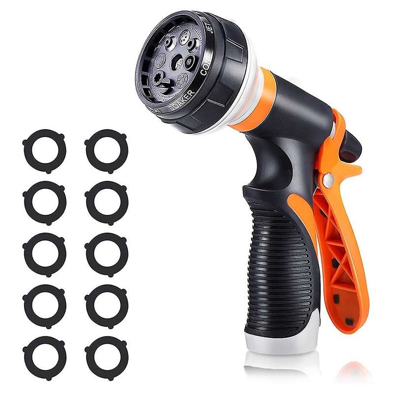 Garden Hose Nozzle, Water Hose Sprayer with 8 Watering Spray Patterns