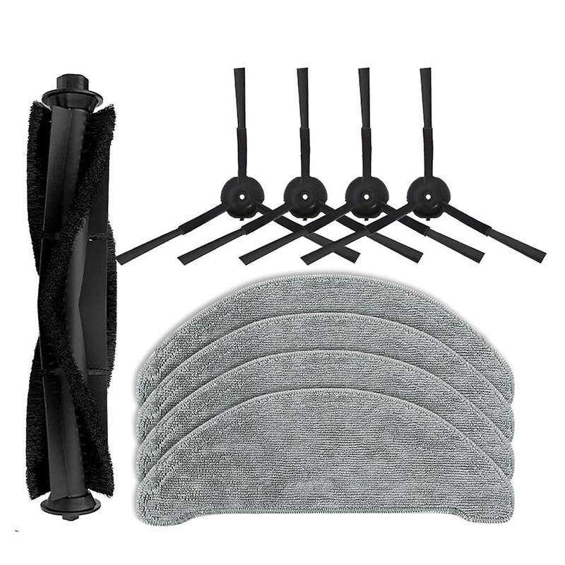 9pc for Roidmi Sweeping Robot Eve Plus Main Side Brush Cleaning Cloth