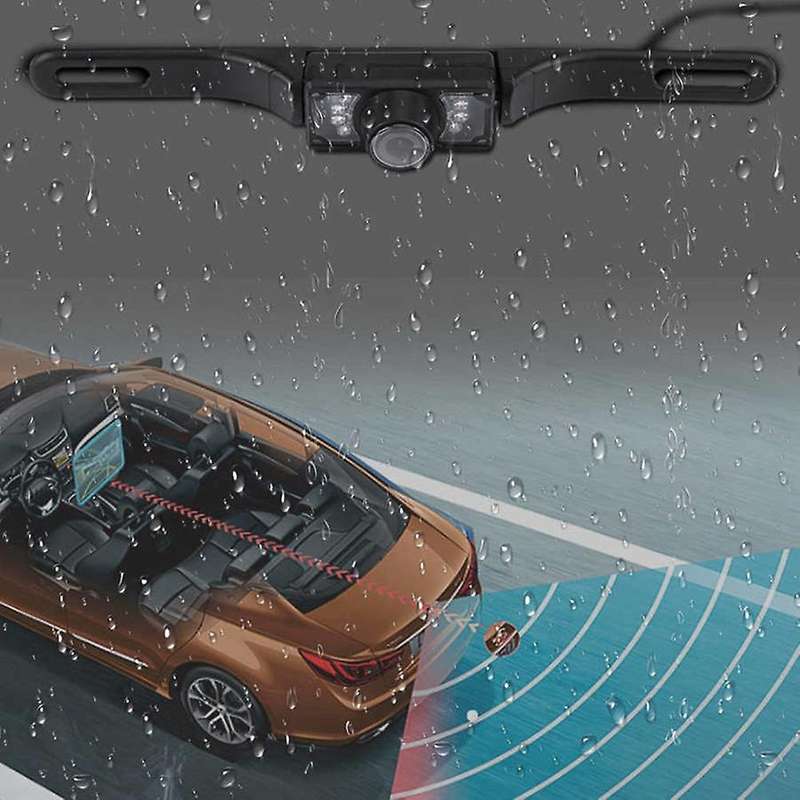 Car License Plate Rear View Reverse Backup Night Vision Camera