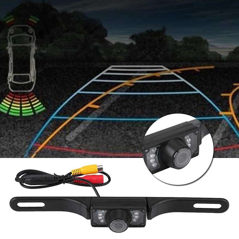 Car License Plate Rear View Reverse Backup Night Vision Camera