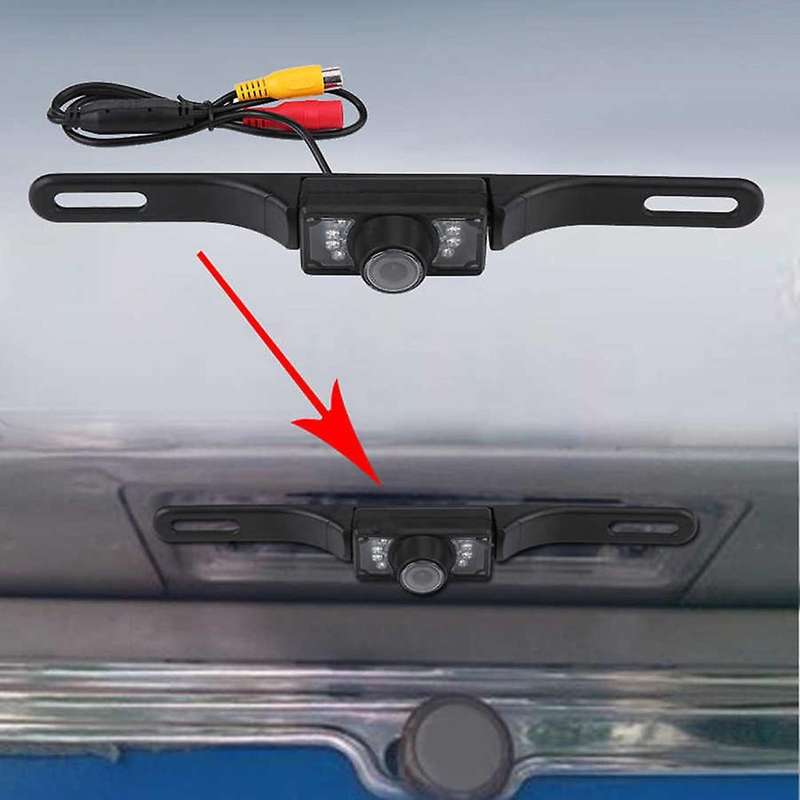 Car License Plate Rear View Reverse Backup Night Vision Camera