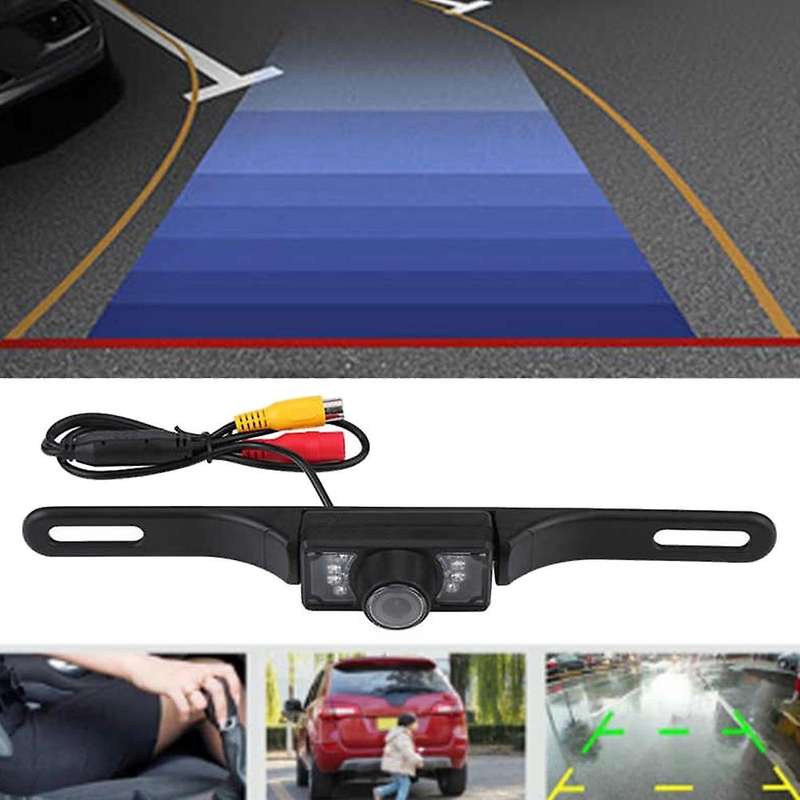 Car License Plate Rear View Reverse Backup Night Vision Camera