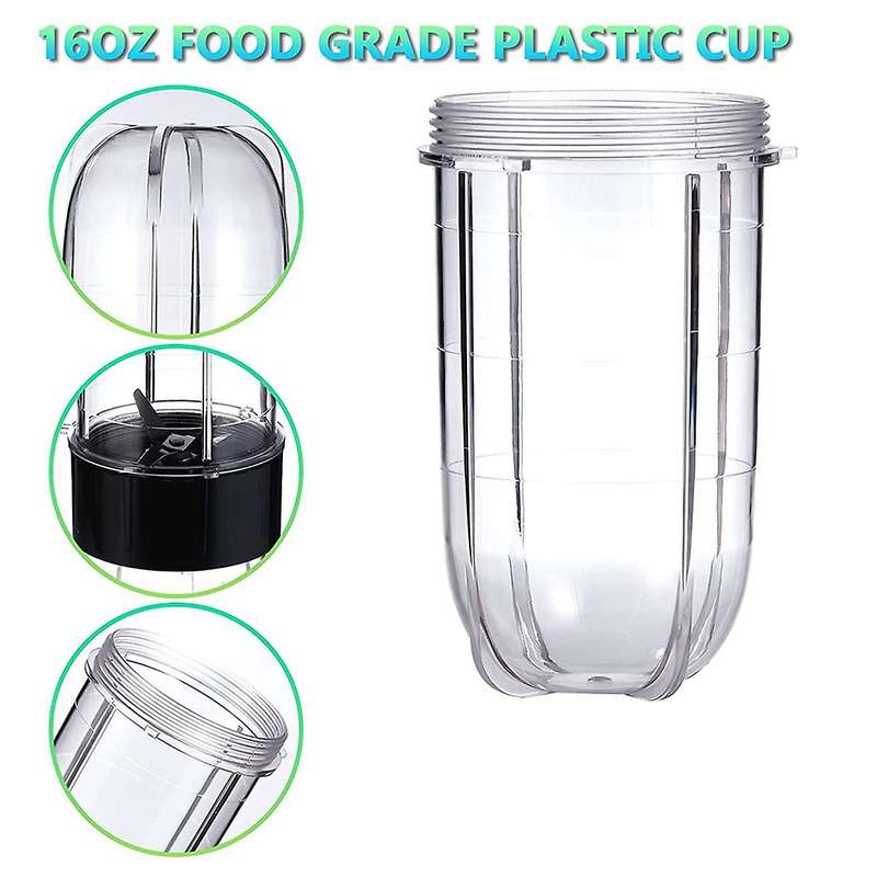 7pcs Cross Blades Compatible with Magic 250w Mb1001 Series Blenders