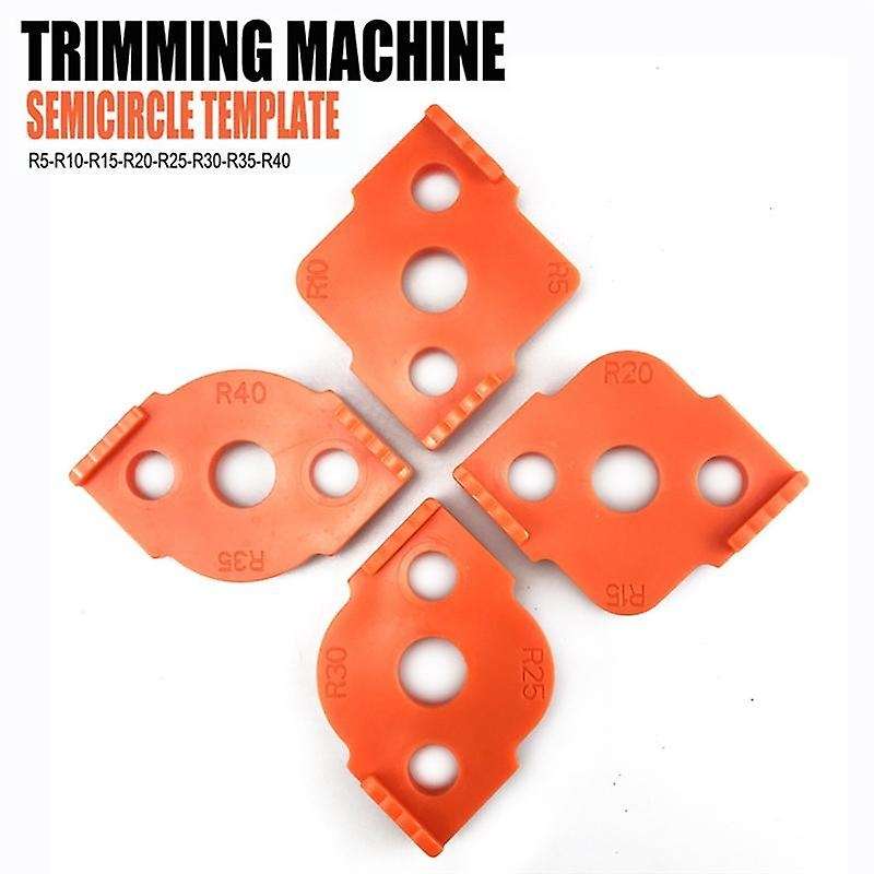 4pcs Woodworking Router Corner Radius Templates Blue