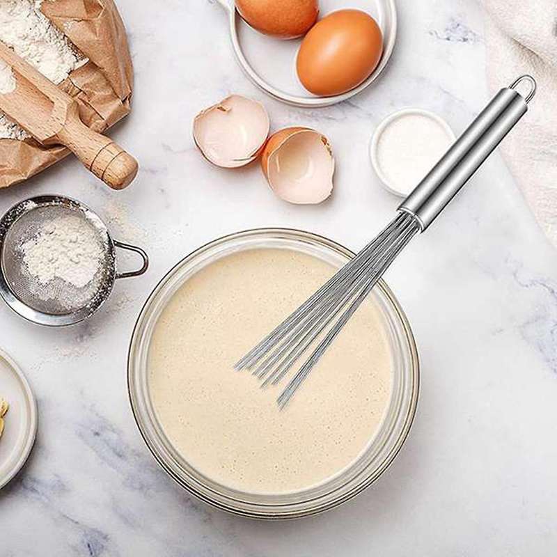 4pieces Stainless Steel Egg Whisk for Cooking,blending(10inch&12inch)