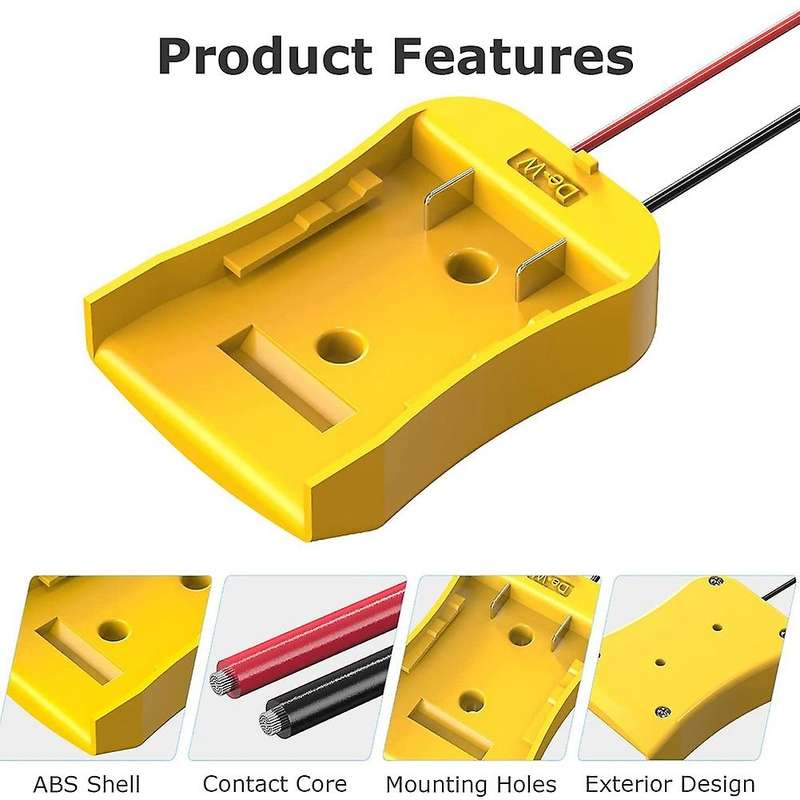 Power Wheels Adapter for Dewalt 20v 18vdcb Series Power Wheels Kit B