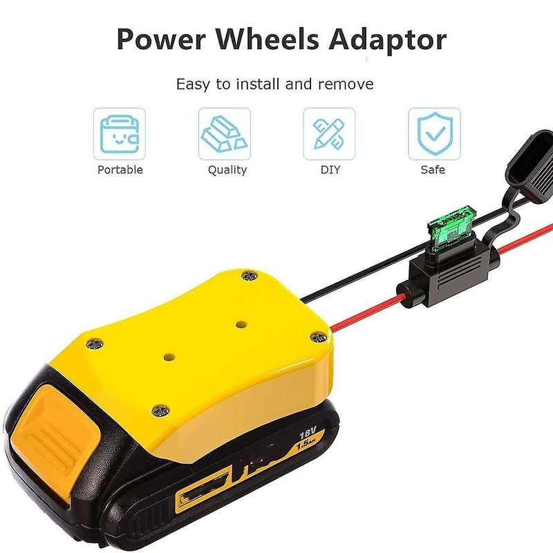 Power Wheels Adapter for Dewalt 20v 18vdcb Series Power Wheels Kit B