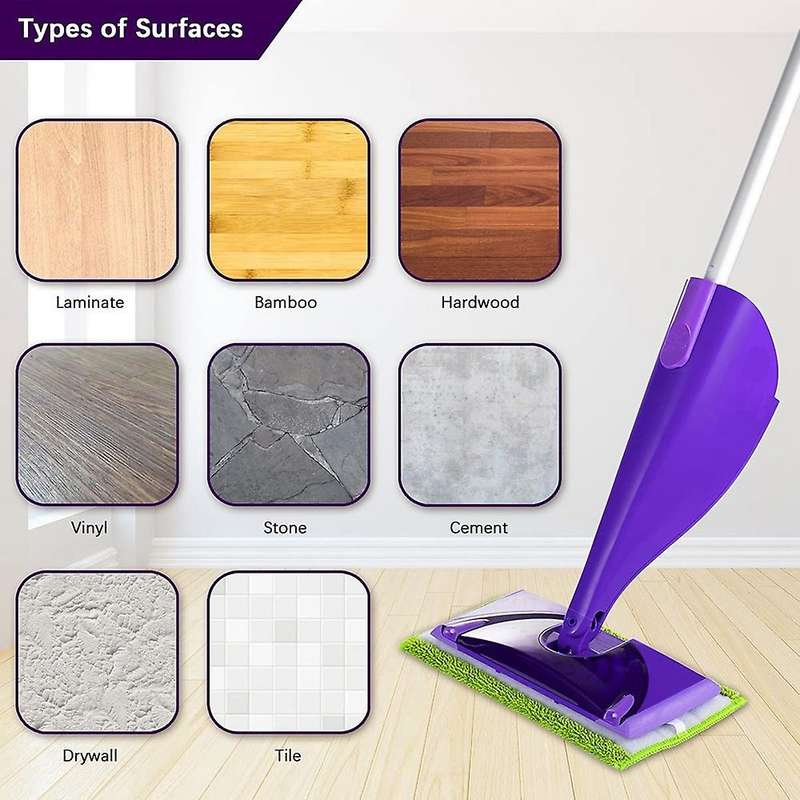 Microfiber Reusable Mop Pads Compatible for Swiffer Wetjet Mop 5 Pack