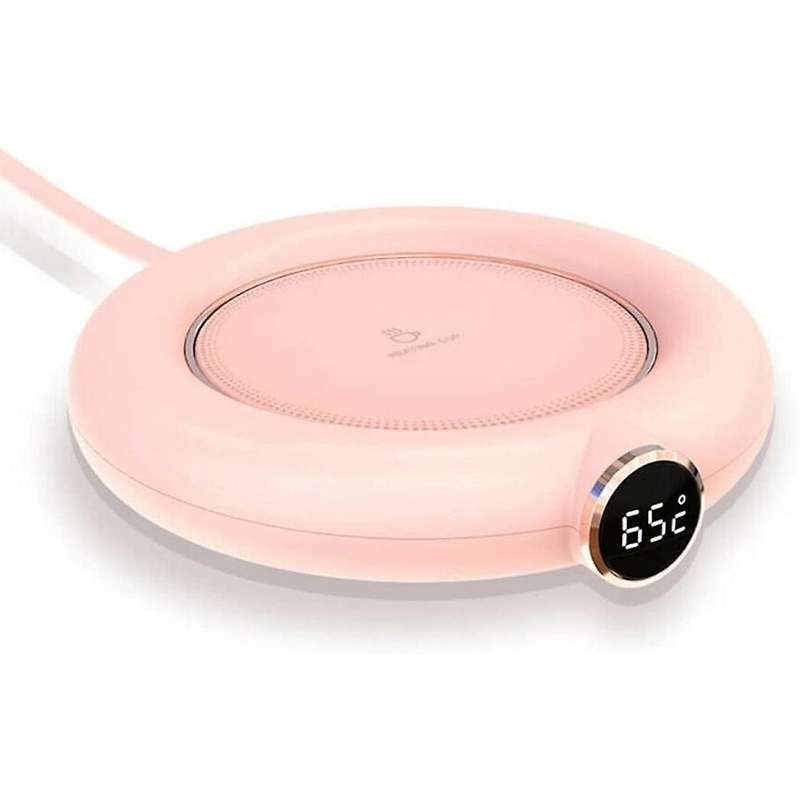 Smart Mug Warmer for Tea Warming, Candle Warmer Mug Heater Pink