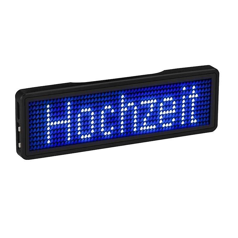 Bluetooth Led Name Badge Rechargeable Light Sign Display Led,type 5