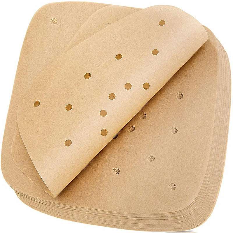 200 Pieces 8.5 Inch Air Fryer Parchment Lining Perforated Parchment